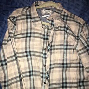 Billabong Blue/Gray Flannel Shirt